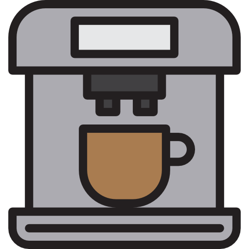 maszyna do kawy srip Lineal Color ikona