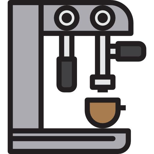 kaffeemaschine srip Lineal Color icon