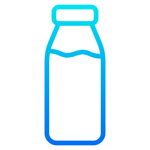 bottiglia di latte srip Gradient icona