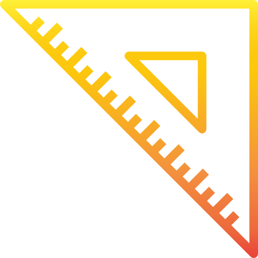 三角定規 srip Gradient icon