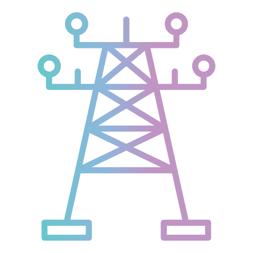 Electric Tower Generic gradient outline icon