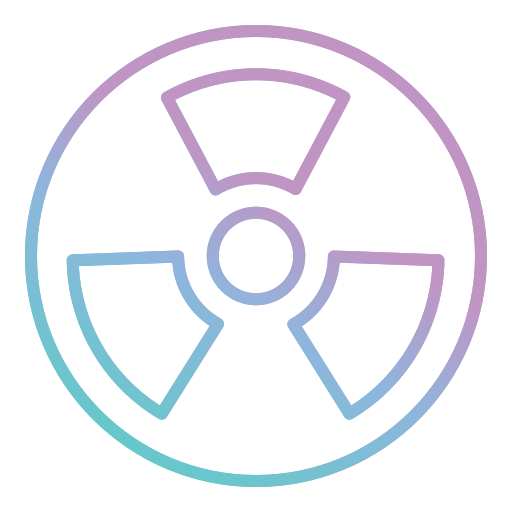Radioactive Generic gradient outline icon