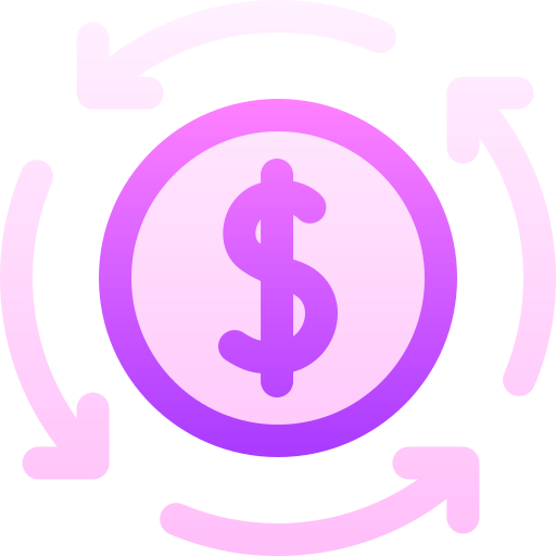 dinero Basic Gradient Gradient icono