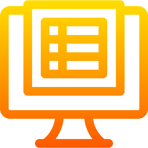 digitalisation Basic Gradient Lineal color icon