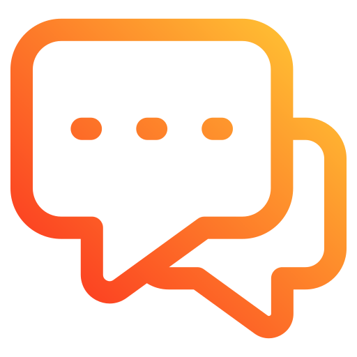 Chatting Generic gradient outline icon