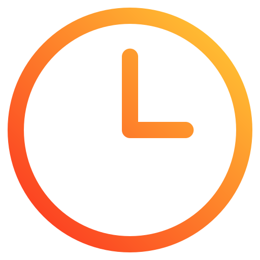 時間 Generic gradient outline icon