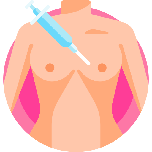 Breast biopsy Detailed Flat Circular Flat icon