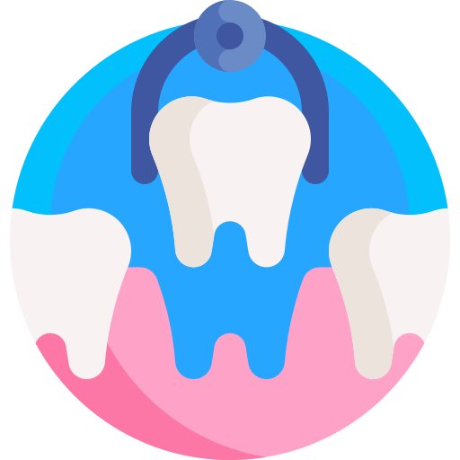 치과 수술 Detailed Flat Circular Flat icon