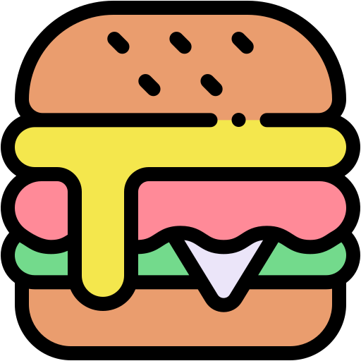 햄버거 Generic color lineal-color icon