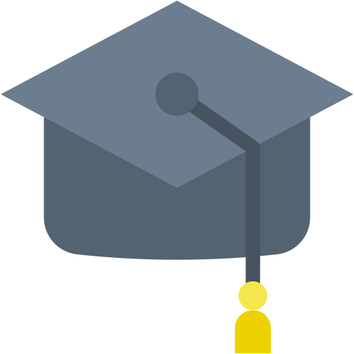 Graduation cap Generic color fill icon