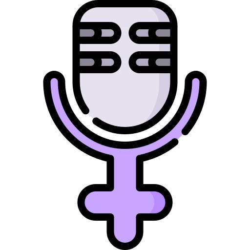 voz feminina Special Lineal color Ícone