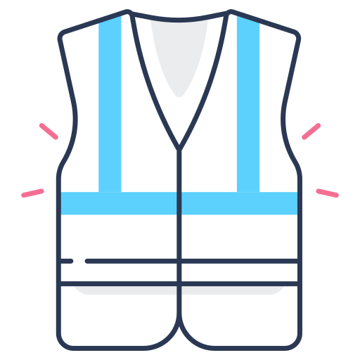 High visibility vest Generic color lineal-color icon