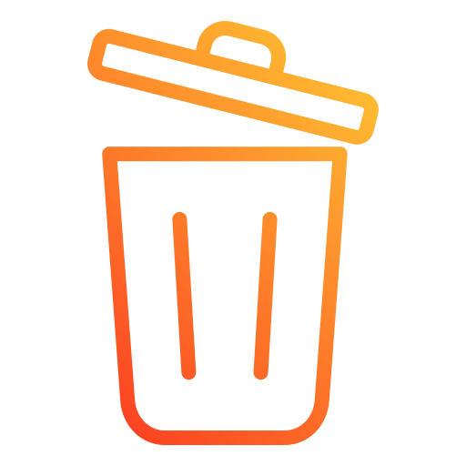Recycle bin Generic gradient outline icon