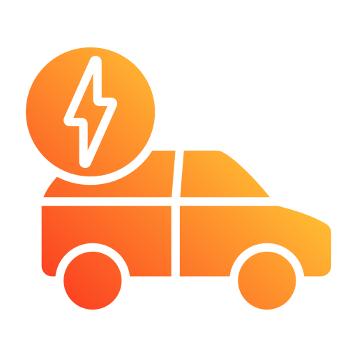 elektrische auto Generic gradient fill icoon