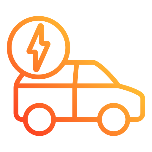 elektrische auto Generic gradient outline icoon