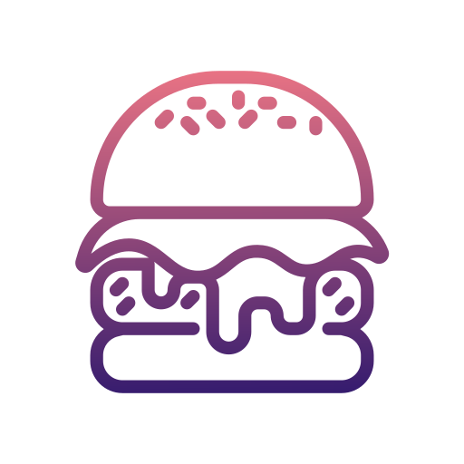 hambúrguer Generic gradient outline Ícone