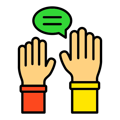alzare la mano Generic color lineal-color icona
