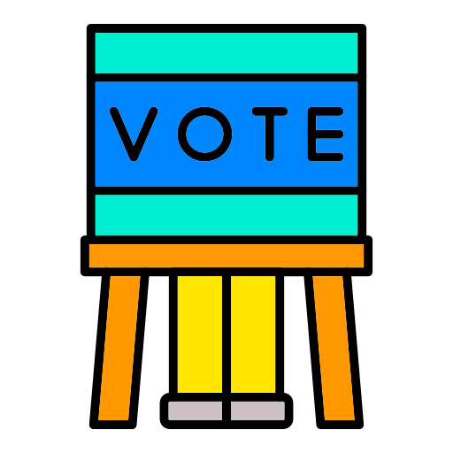 Voting booth Generic color lineal-color icon