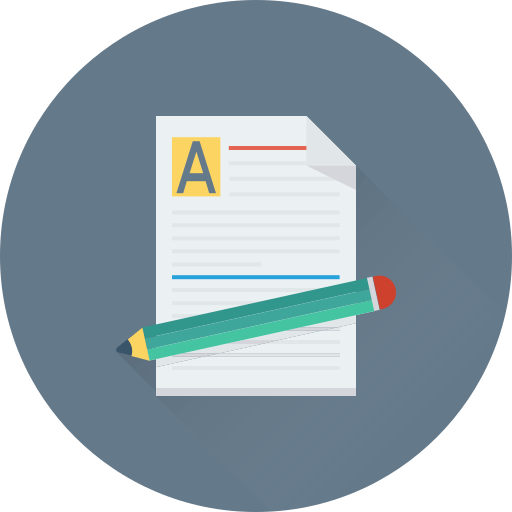 Content writing Generic color fill icon