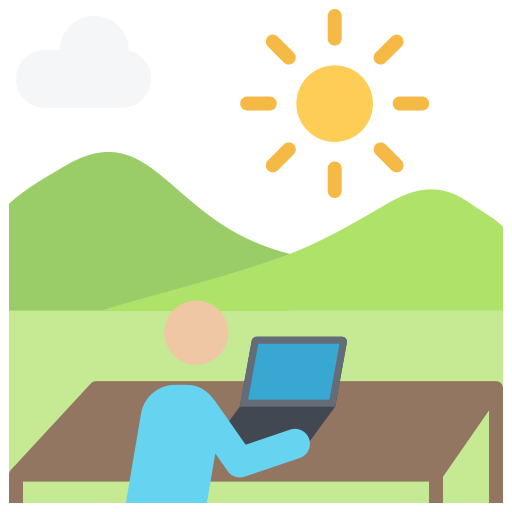 digital nomad Generic color fill icon