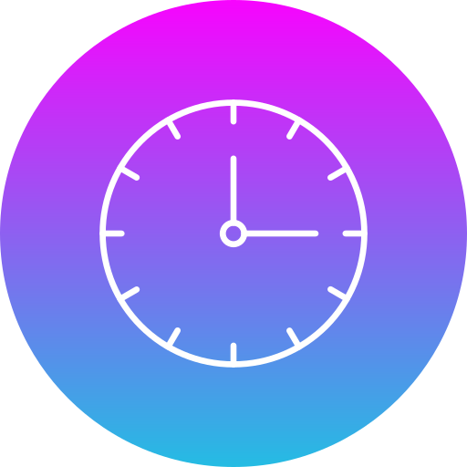 Clock Generic gradient fill icon