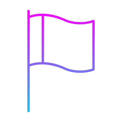 vlag Generic gradient outline icoon