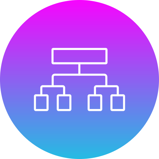 Hierarchical structure Generic gradient fill icon