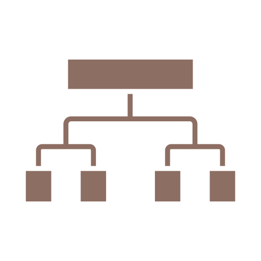 struktura hierarchiczna Generic color fill ikona