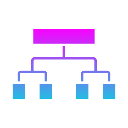 hierarchische struktur Generic gradient fill icon
