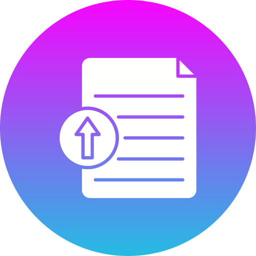 Upload Generic gradient fill icon