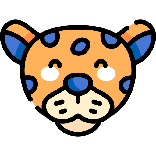 jaguar Kawaii Lineal color icon