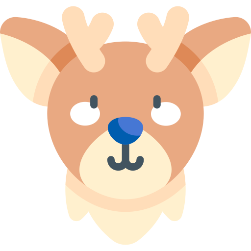 Deer Kawaii Flat icon