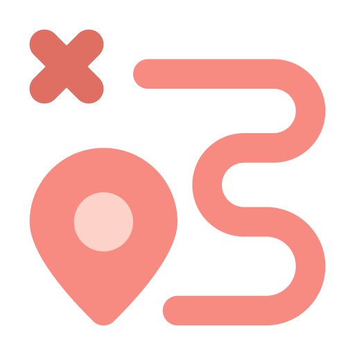 route Generic color fill icon