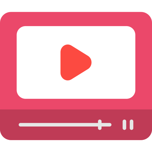 Video player Generic color fill icon