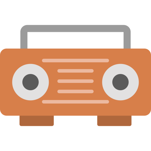라디오 Generic color fill icon