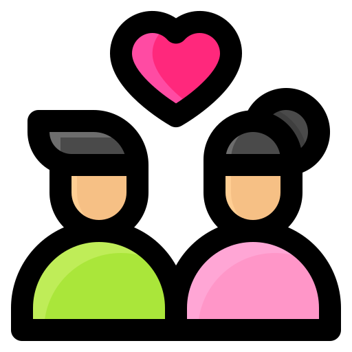 pareja Generic color lineal-color icono