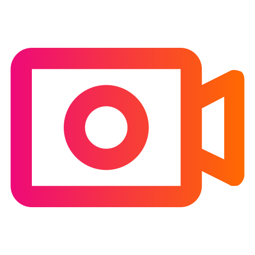 Videocamera Generic gradient outline icon