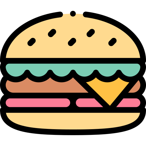 hamburger Detailed Rounded Lineal color icon