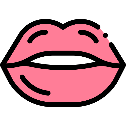 Lip Detailed Rounded Lineal color icon