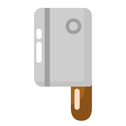 cuchillo de carnicero Generic color fill icono