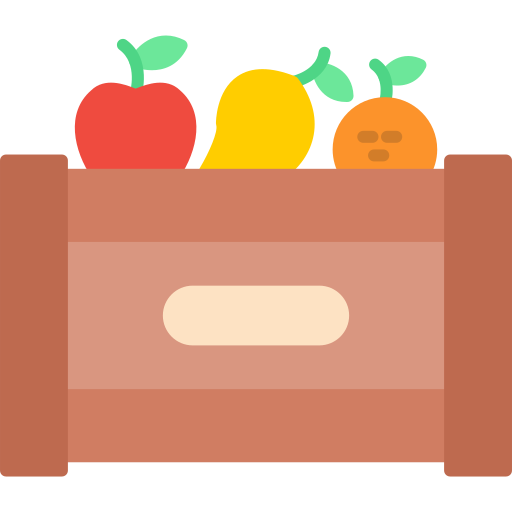 pudełko na owoce Generic color fill ikona