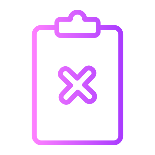 Rejected Generic gradient outline icon