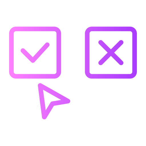 Rejected Generic gradient outline icon