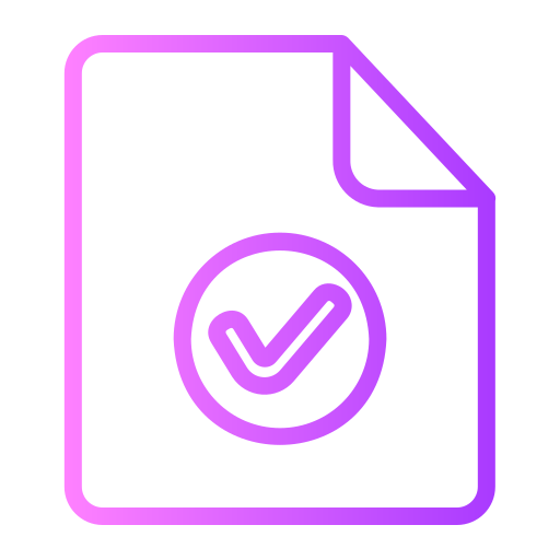 Approved Generic gradient outline icon