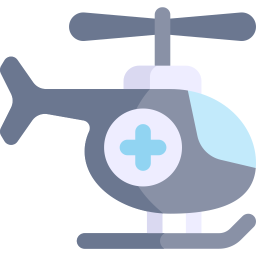 헬리콥터 Kawaii Flat icon