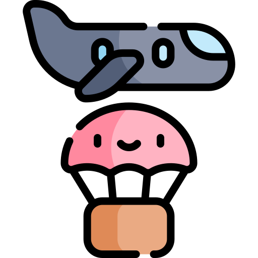 flugzeug Kawaii Lineal color icon