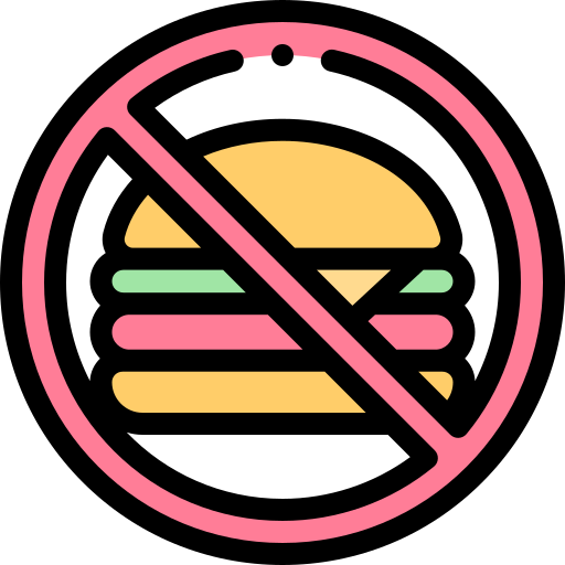 No hamburger Detailed Rounded Lineal color icon