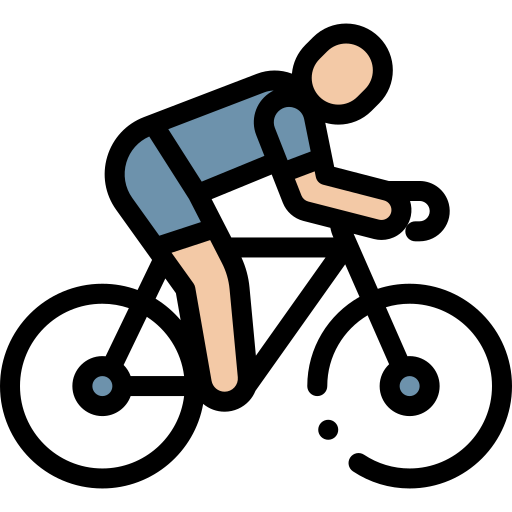 cycling Detailed Rounded Lineal color icon