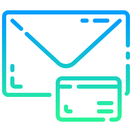 Email Generic gradient outline icon