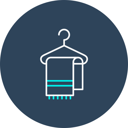 Bath towel Generic color fill icon